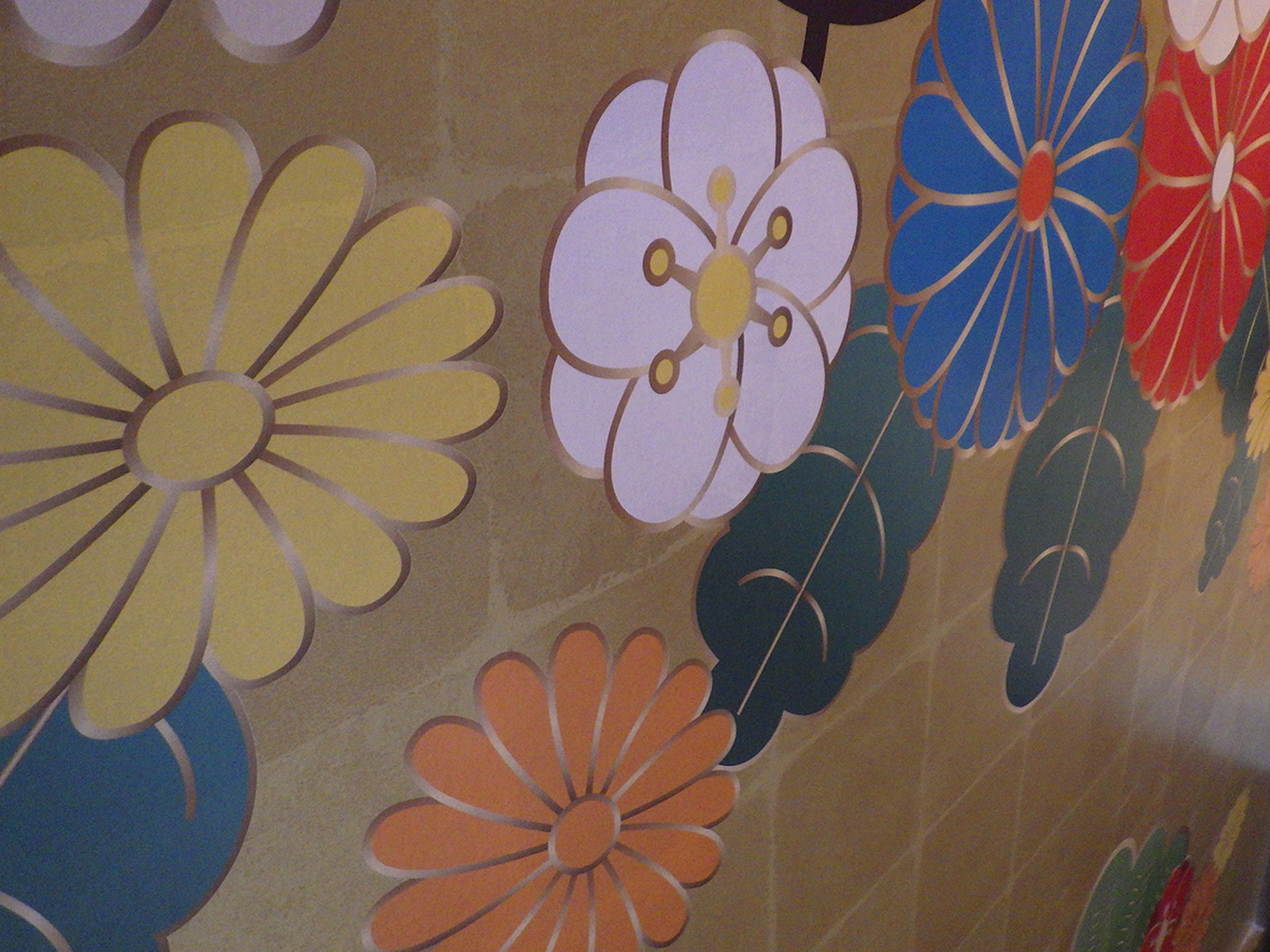 和風金箔調×オリジナル壁紙プリント